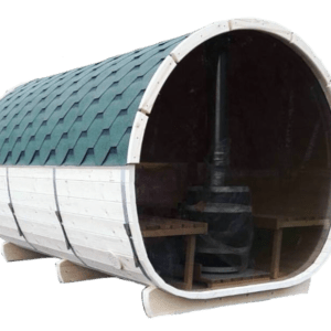Udvidet tønde sauna